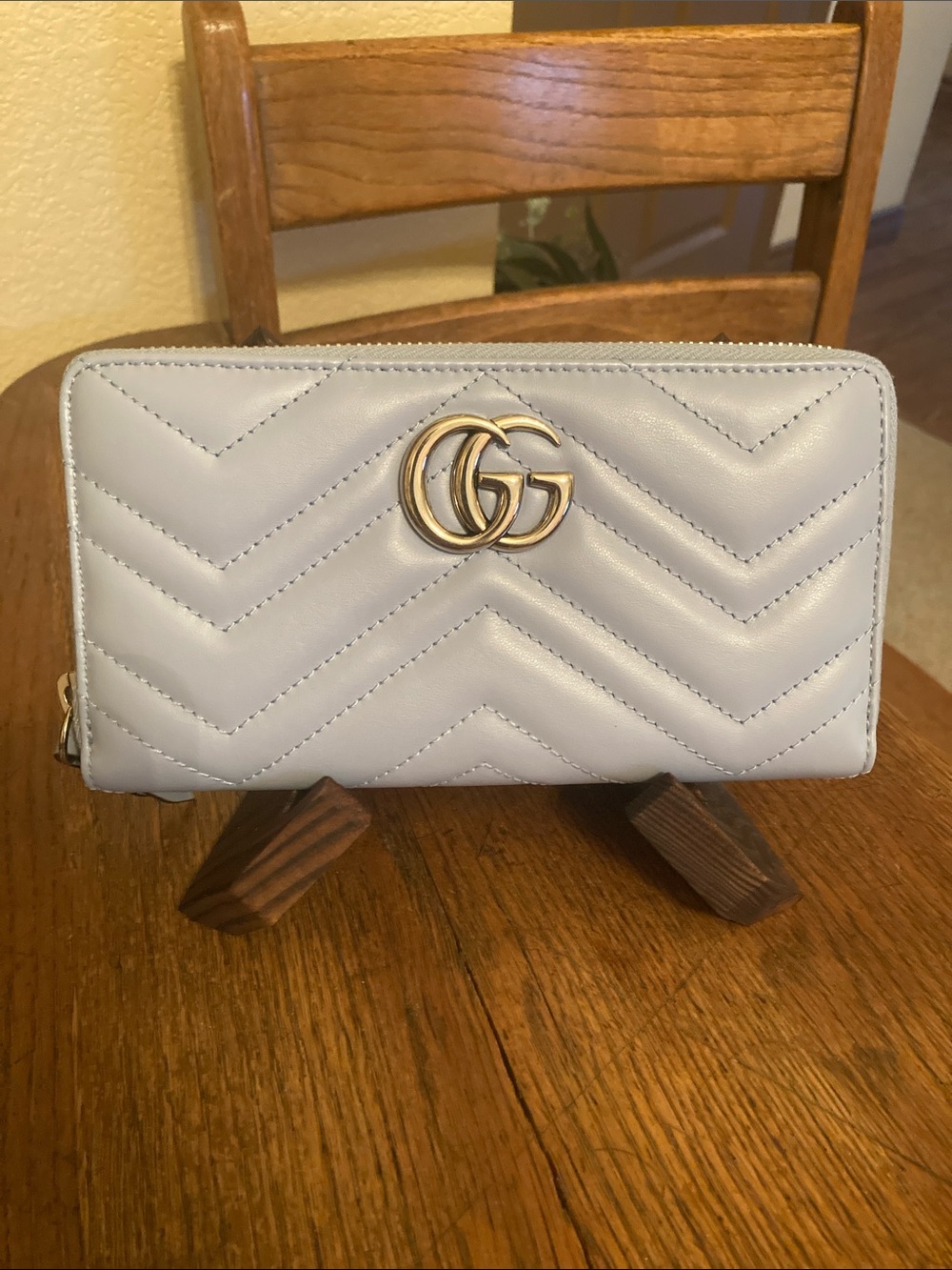 Gucci Calfskin Matelasse GG Marmont Zip Around Wallet Limited Edition w/DB NWOT